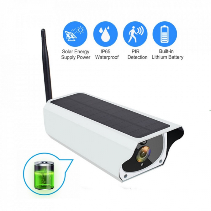 Camera de Supraveghere Solara WiFi, FULL HD, 2MP, Impermeabila, fara cabluri, Acumulatori inclusi [8]