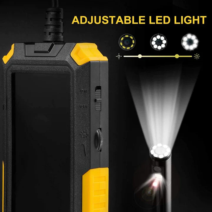 Camera Endoscop Andowl Q NK69, 2K HD, ecran IPS de 4,5 inch, 9 lumini LED, rezistent la apa IP67, cablu 5m [9]