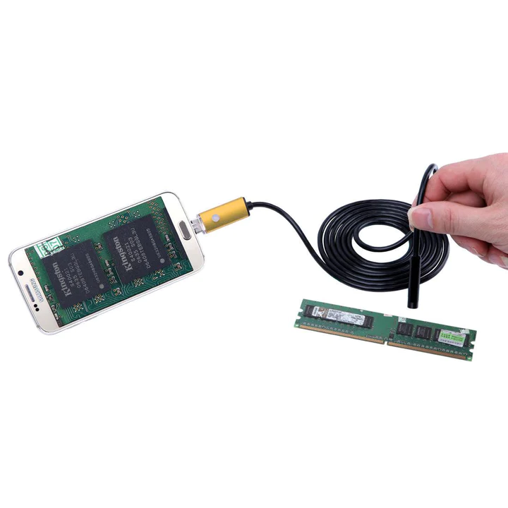 Camera Endoscop Profesional, cablu 5 metri, 6 leduri, waterproof, Android si Windows [9]