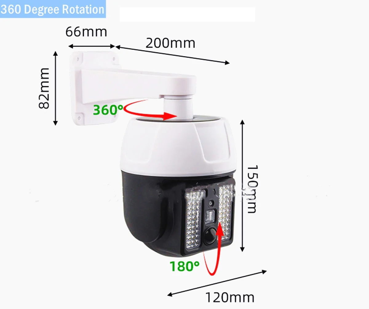 Camera Falsa Solara cu 66 Led-uri si Telecomanda [4]