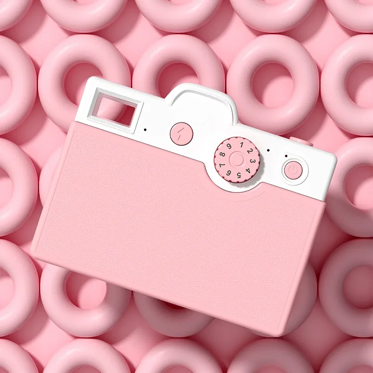 Camera foto digitala pentru copii cu mini imprimanta termica incorporata, HD, Roz/Albastru [6]