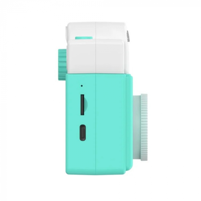 Camera foto digitala pentru copii cu mini imprimanta termica incorporata, HD, Roz/Albastru [13]