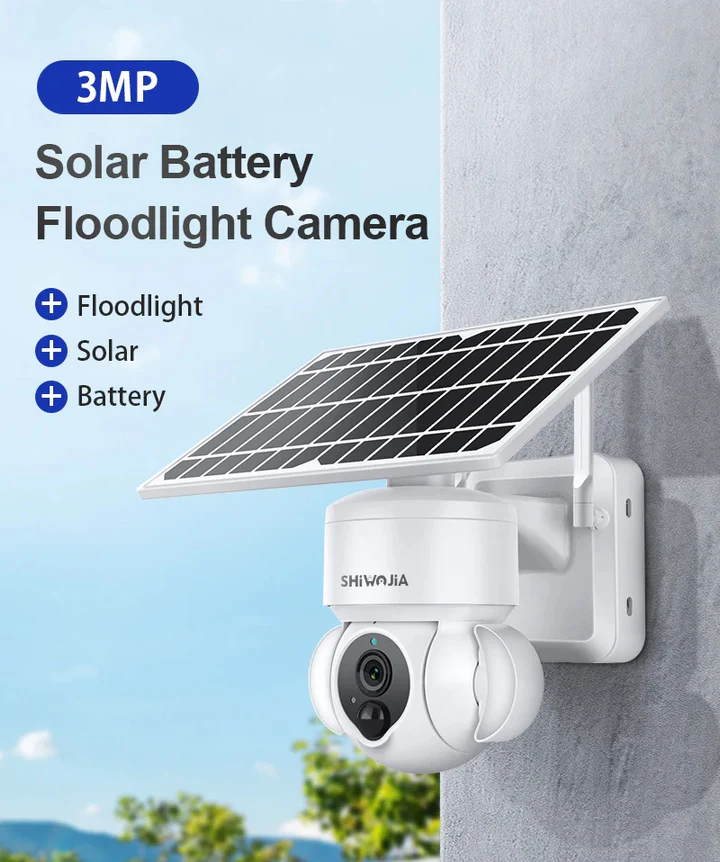 Camera IP Exterioara 4G/5G cu Panou Solar, Slot SIM, Rezolutie 4K, Viziune Nocturnă IR, 3.0MP, Andowl [3]