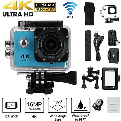 Camera sport 4K Ultra HD 16MP de actiune cu WiFi, Rezistenta la Apa [4]