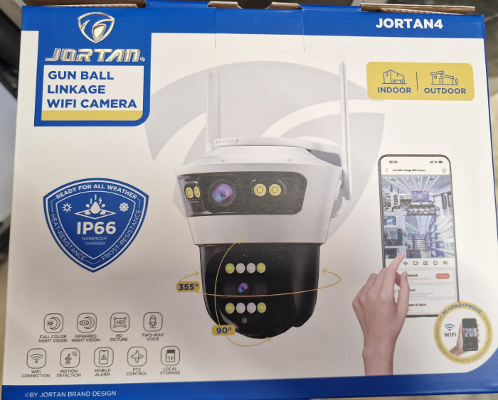 Camera Supraveghere Dubla Jortan, 2 Lentile, Fixa si Mobila 3+3MP, Conexiune Wifi, Exterior, IP66 Protectie [5]