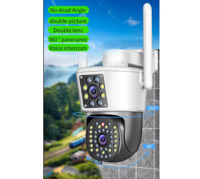 Camera Supraveghere Dubla Jortan, 3+3MP Full HD, Detectie Umana, Microfon si Difuzor, Vedere clara noaptea [6]