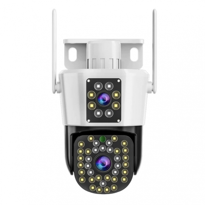 Camera Supraveghere Dubla Jortan, 3+3MP Full HD, Detectie Umana, Microfon si Difuzor, Vedere clara noaptea [2]