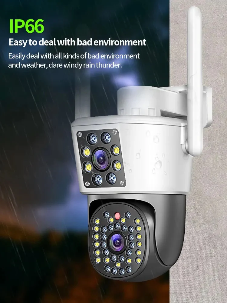 Camera Supraveghere Dubla Jortan, 3+3MP Full HD, Detectie Umana, Microfon si Difuzor, Vedere clara noaptea [8]