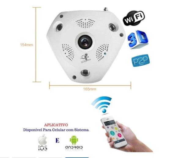 Camera supraveghere Panoramica Jortan VR CAM 360 grade, HD 960p [9]