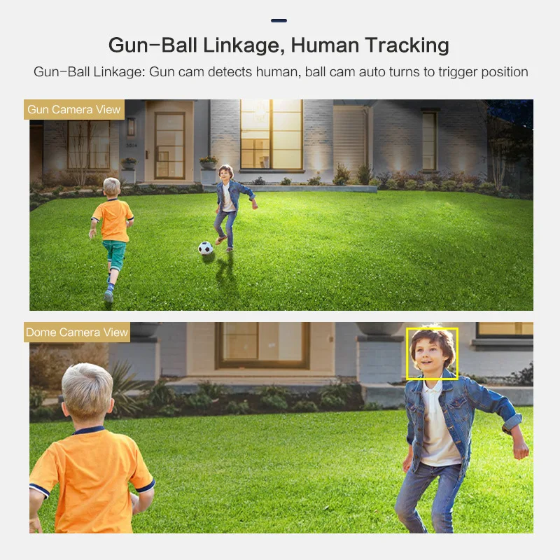 Camera Supraveghere WiFi Exterior 6MP Dual Lens PTZ, Night Vision, Detectie Miscare Umana, Audio Bidirectional, IP66, Card 32GB inclus [4]