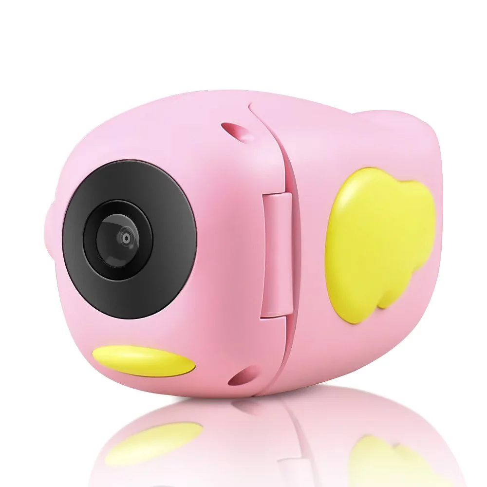 Camera video-foto digitala interactiva cu jocuri pentru copii, full-hd, ecran 2 inch, 1080p, rezistenta la socuri  Galben sau ROZ [2]