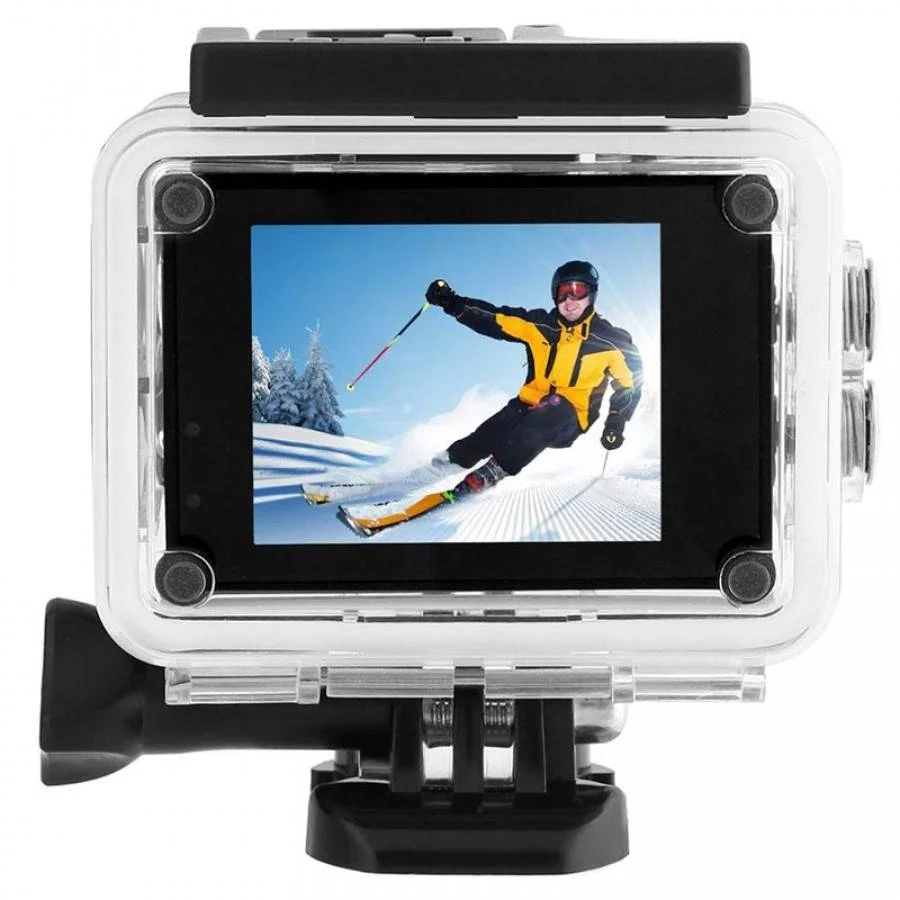 Camera Video Sport 4K 16MP, cu Telecomanda, 30fps, filmari acvatice, + Accesorii [7]