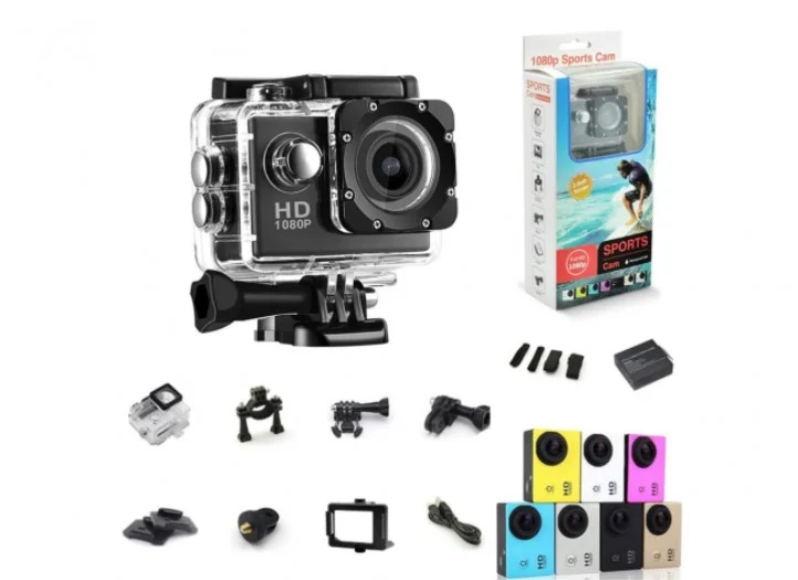 Camera Video Sport Full HD 1080p, + Kit Accesorii, Subacvatica [5]