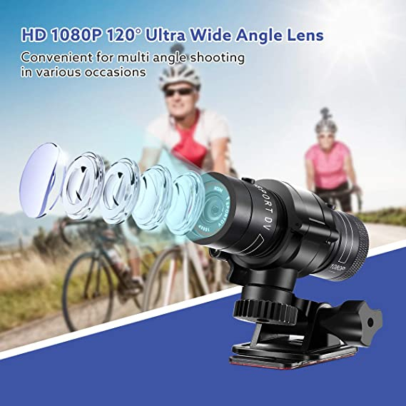 Camera Video Sport Full HD 30 FPS, Rezistenta la apa, 1000 mAh, Andowl [2]