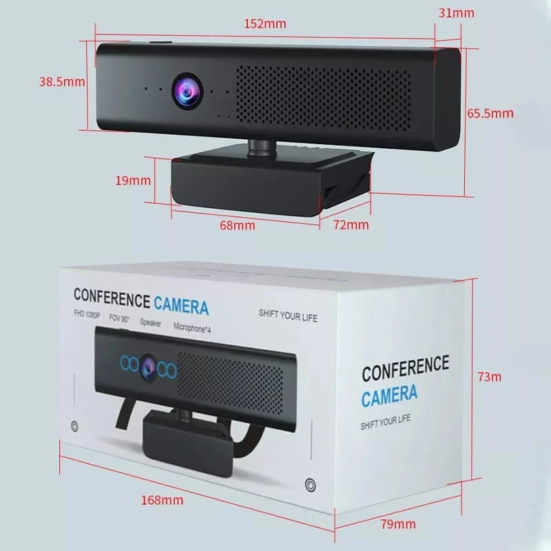 Camera Web videoconferinte 1080P Ultra HD cu microfon pentru monitor Andowl Q-SX988 [11]