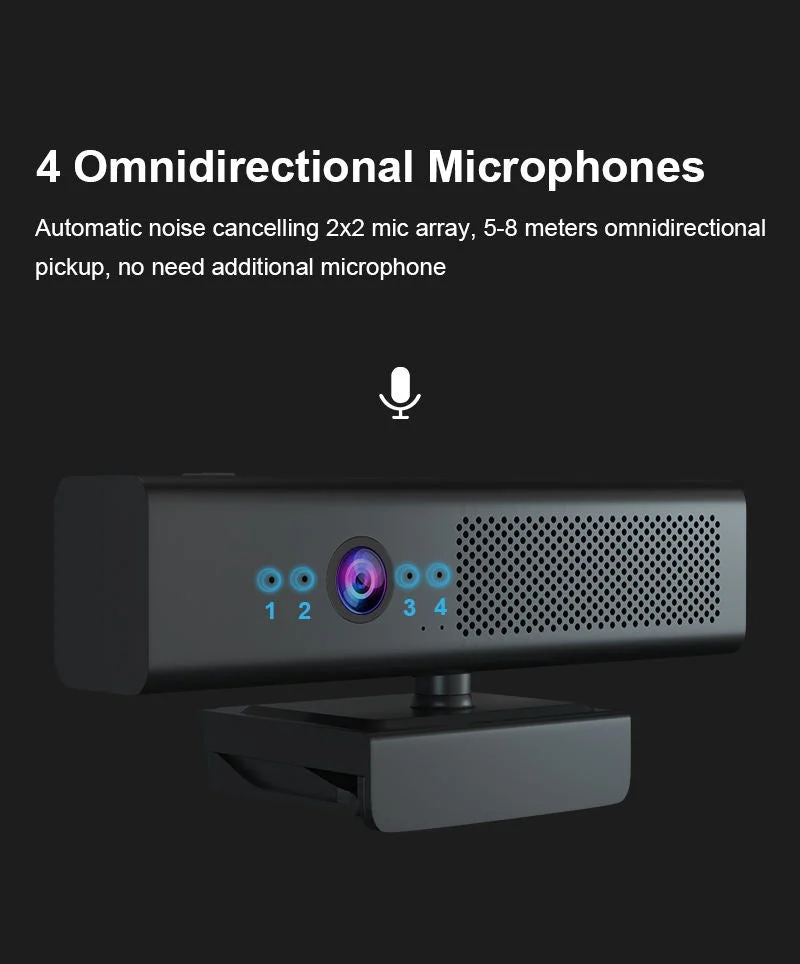 Camera Web videoconferinte 1080P Ultra HD cu microfon pentru monitor Andowl Q-SX988 [2]