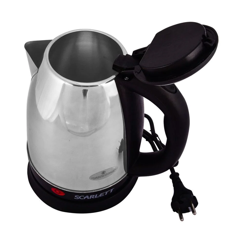 Cana Fierbator Inox, 1500W, 2 L, declansare automata, Inox, Negru [4]