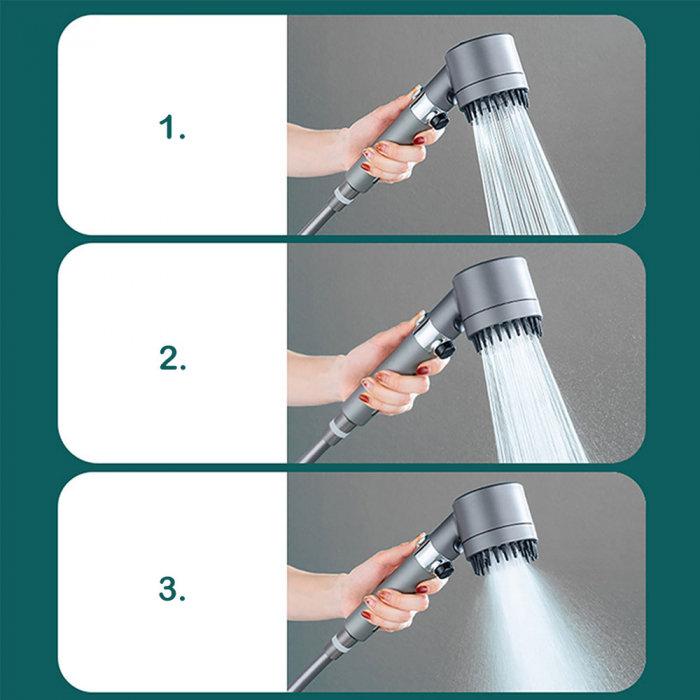 Cap de dus cu presiune 4 in 1 [4]