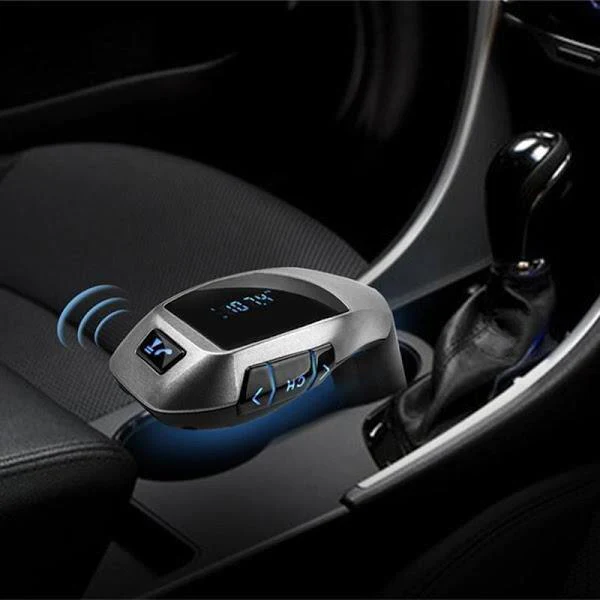 Car Kit Auto Bluetooth cu functie de modulator FM, model X6 + Telecomanda [3]