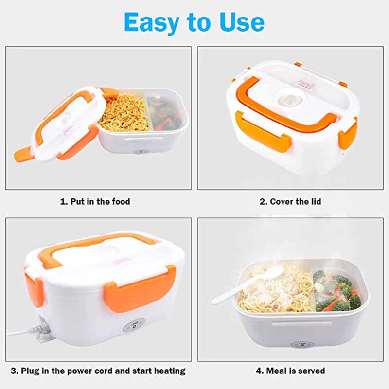 Caserola electrica pentru incalzire mancare, Lunchbox [3]