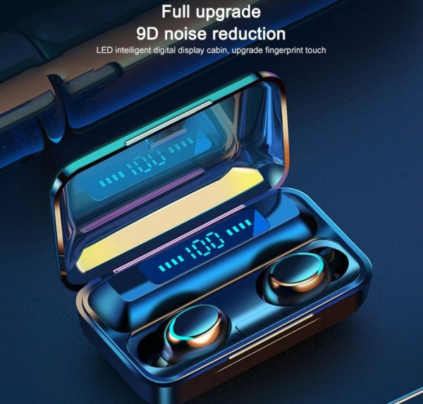 Casti Bluetooth TWS BTH-F9-5 In-Ear cu Dock de Incarcare si Control Touch [6]