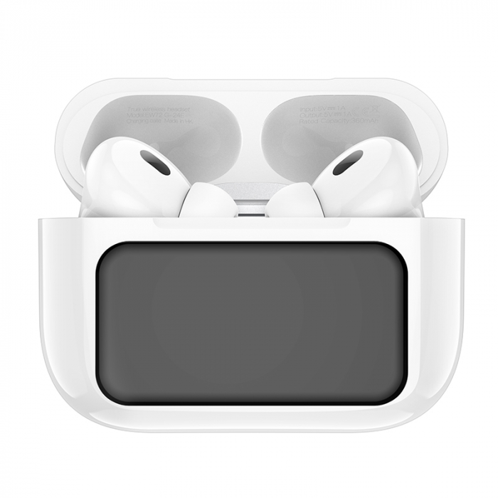 Casti Wireless cu Ecran LED, Bluetooth 5.4, 360 mAh, Alb [6]
