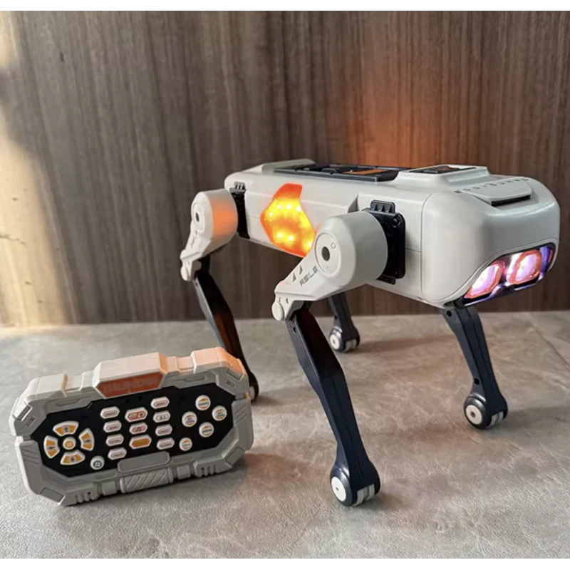 Catel robot inteligent RC cu AI, telecomanda, aplicatie si comenzi vocale, dans, LED si sunete interactive [11]