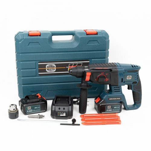 Ciocan Rotopercutor German Meister cu 2 Acumulatori 36V 6AH, Tehnologie Brushless, Geanta Transport [1]