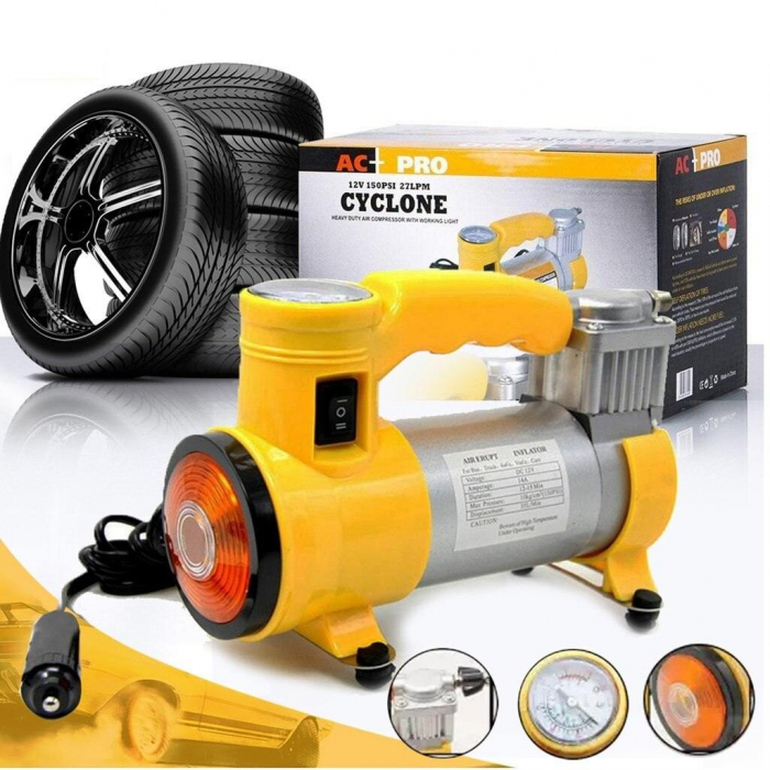 Compresor auto, Cyclone, DС-20, 12 V, 35 l  min, 150 PSI [2]