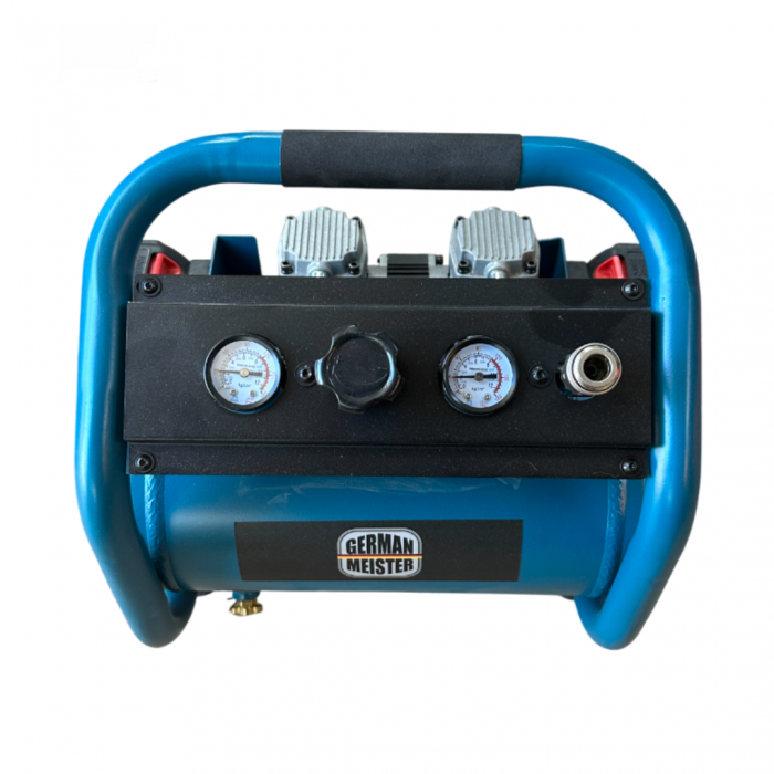 Compresor de aer German Meister cu 2 Acumulatori 128V 8AH, Putere 2800W, Capacitate 10L, 7.5 bar [7]