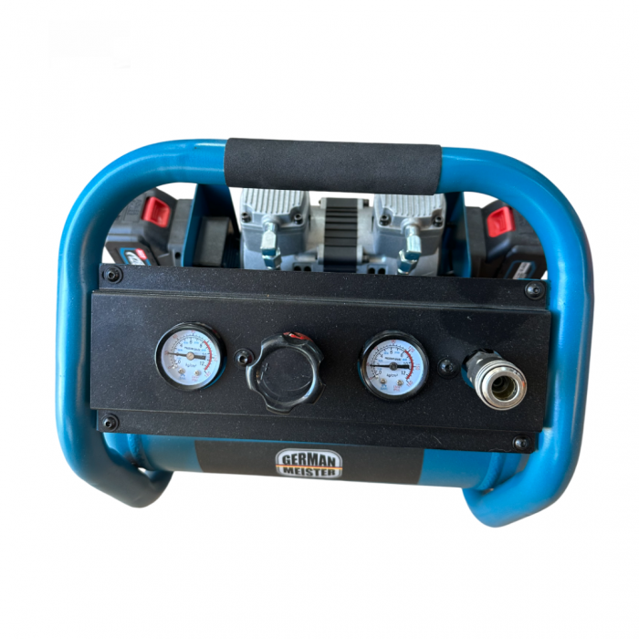 Compresor de aer German Meister cu 2 Acumulatori 128V 8AH, Putere 2800W, Capacitate 10L, 7.5 bar [3]