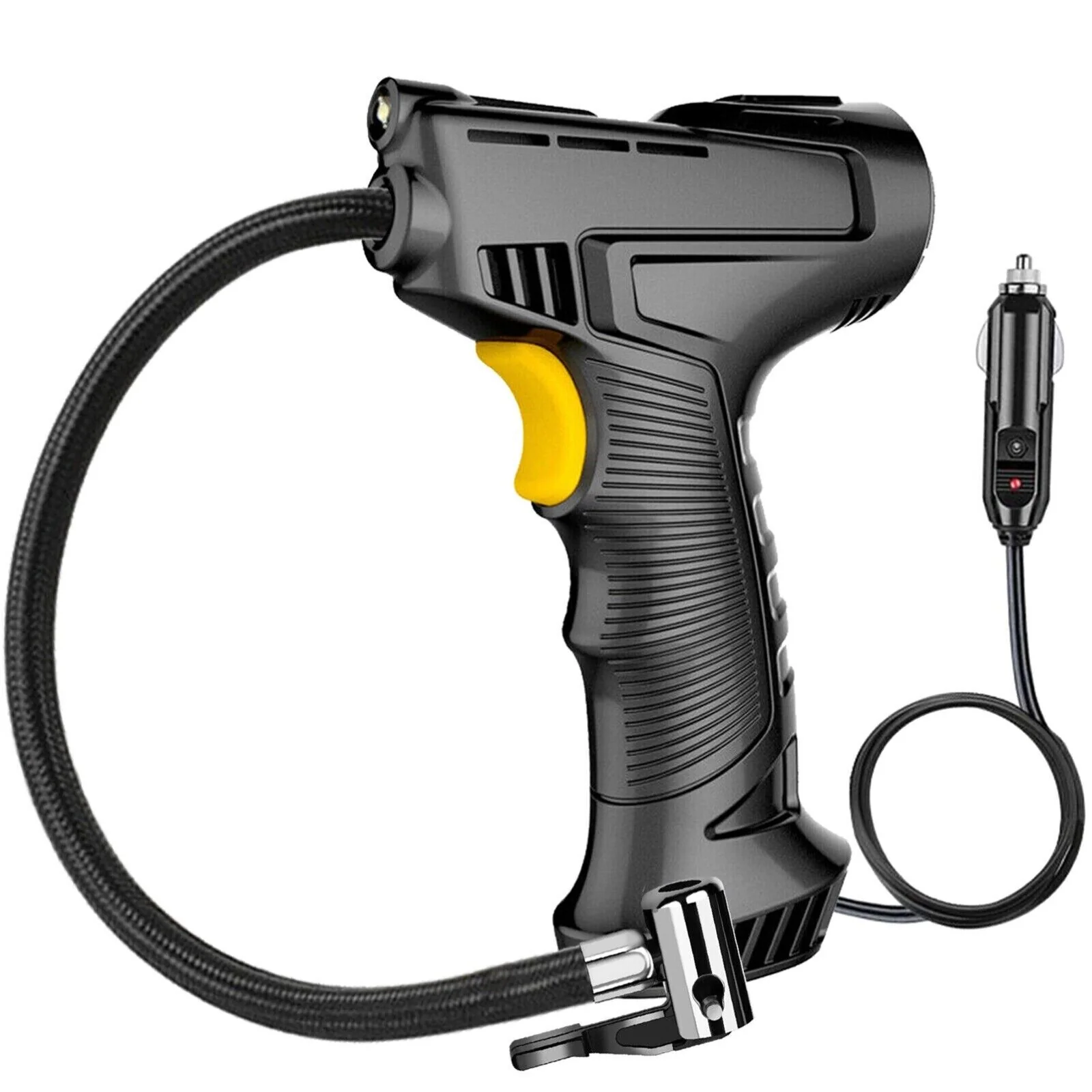 Compresor portabil multifunctional, 12V, 10 bari, afișaj digital LED, alimentare la bricheta masinii [13]