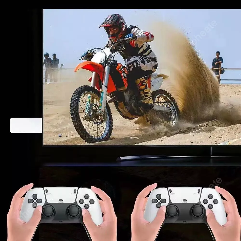Consola cu 20.000 Jocuri tip Retro, Stick HDMI, 2 Gamepad-uri fara fir, Rezolutie 4K [5]