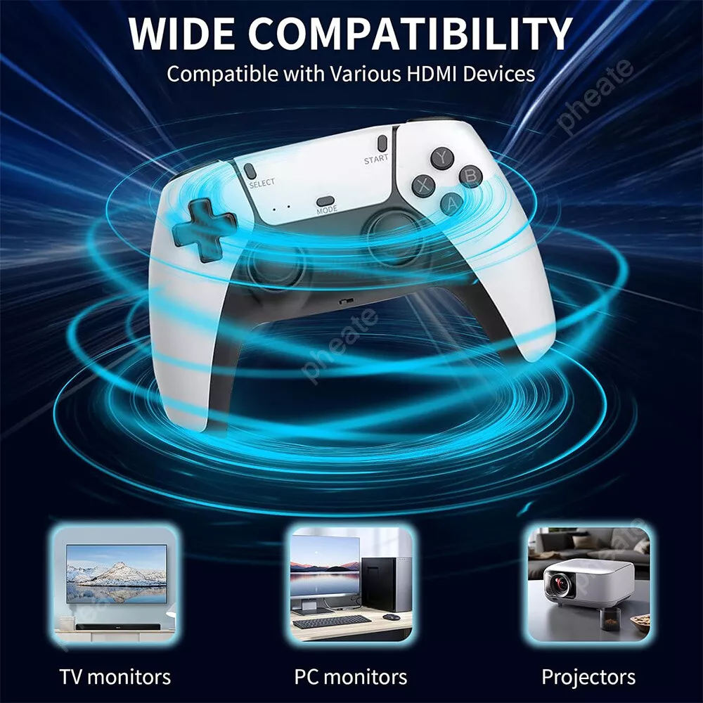 Consola cu 20.000 Jocuri tip Retro, Stick HDMI, 2 Gamepad-uri fara fir, Rezolutie 4K [16]