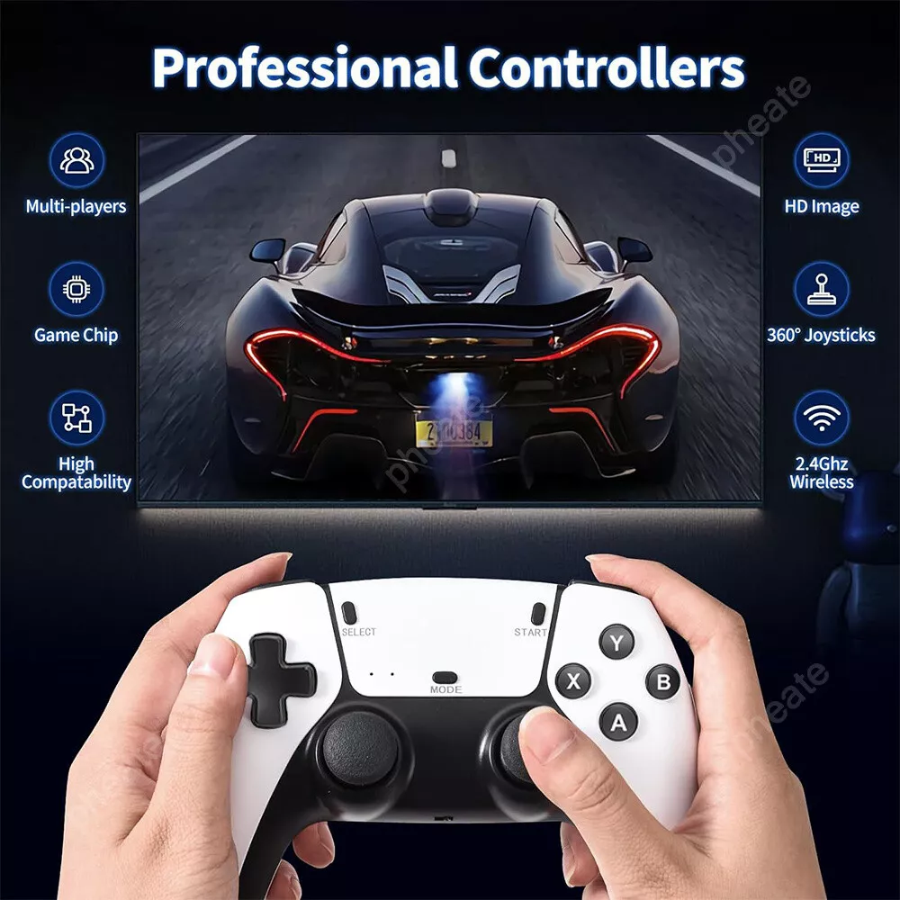 Consola cu 20.000 Jocuri tip Retro, Stick HDMI, 2 Gamepad-uri fara fir, Rezolutie 4K [3]