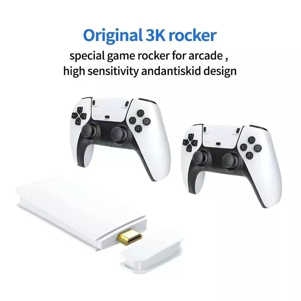 Consola cu 20.000 Jocuri tip Retro, Stick HDMI, 2 Gamepad-uri fara fir, Rezolutie 4K [12]