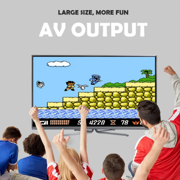 Consola de jocuri video cu joystick-uri incluse, +400 de jocuri preinstalate [2]