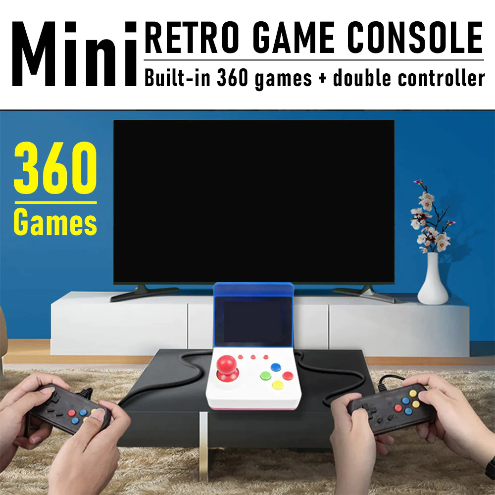 Consola Jocuri Arcade Retro 360 jocuri, 2 joystick-uri [3]