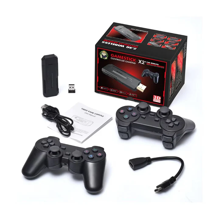 Consola Jocuri Video Stick cu 30.000 Jocuri, 2 Joystick-uri, Iesire 4K [1]