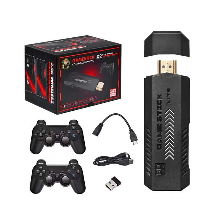 Consola Jocuri Video Stick cu 30.000 Jocuri, 2 Joystick-uri, Iesire 4K [3]
