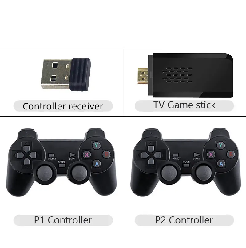 Consola mini jocuri retro Full HD, 2 controllere wireless 2.4G, HDMI, 3500 jocuri incluse [10]