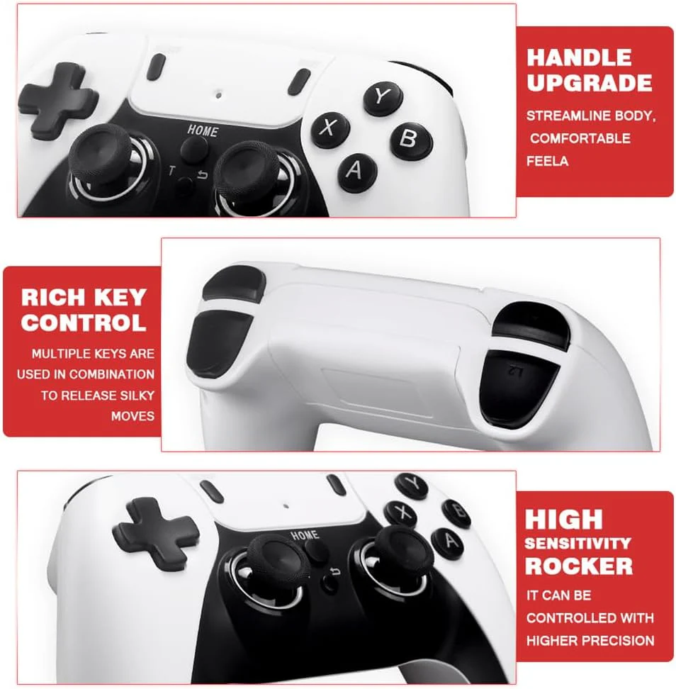 Consola tip stick cu Jocuri Retro, 20.000 de Jocuri Video, 9 emulatoare, 64 GB, 2 Controllere Wireless, 4K Ultra Game [4]