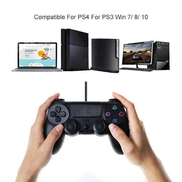 Controller Wireless pentru Playstation 4 cu vibratii, fara fir, Doubleshock [3]