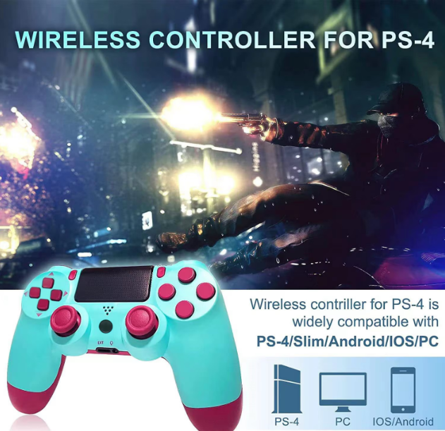 Controller Wireless Compatibil PS4 / PS4 Slim / PS4 Pro / PC, Vibratii Duale, Touchpad, Senzor 6 Axe, Design Ergonomic [4]