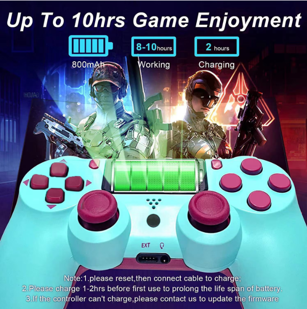 Controller Wireless Compatibil PS4 / PS4 Slim / PS4 Pro / PC, Vibratii Duale, Touchpad, Senzor 6 Axe, Design Ergonomic [9]