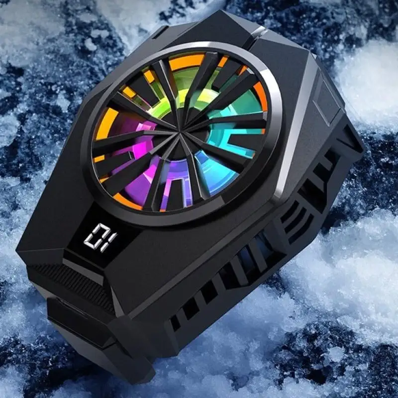 Cooler cu suport pentru telefon CL8, afisaj digital, LED [3]