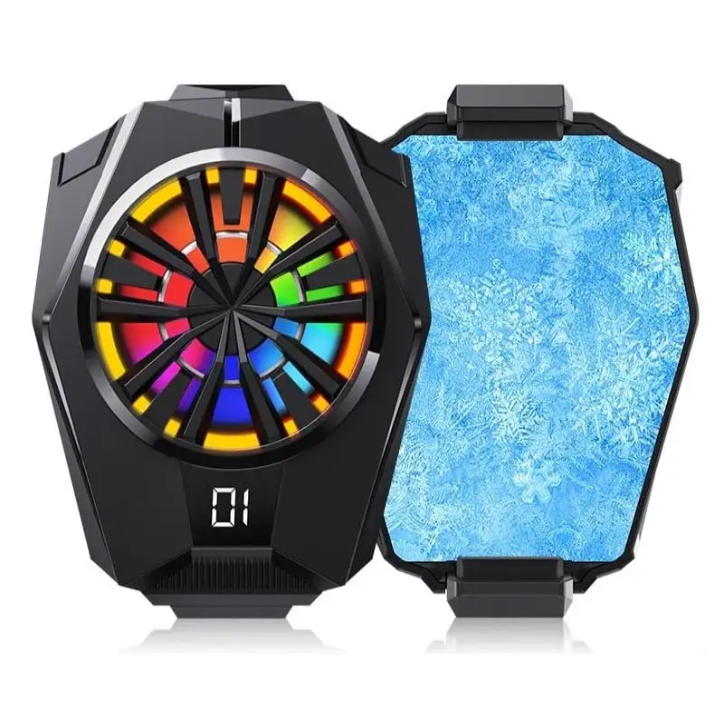 Cooler cu suport pentru telefon CL8, afisaj digital, LED [8]