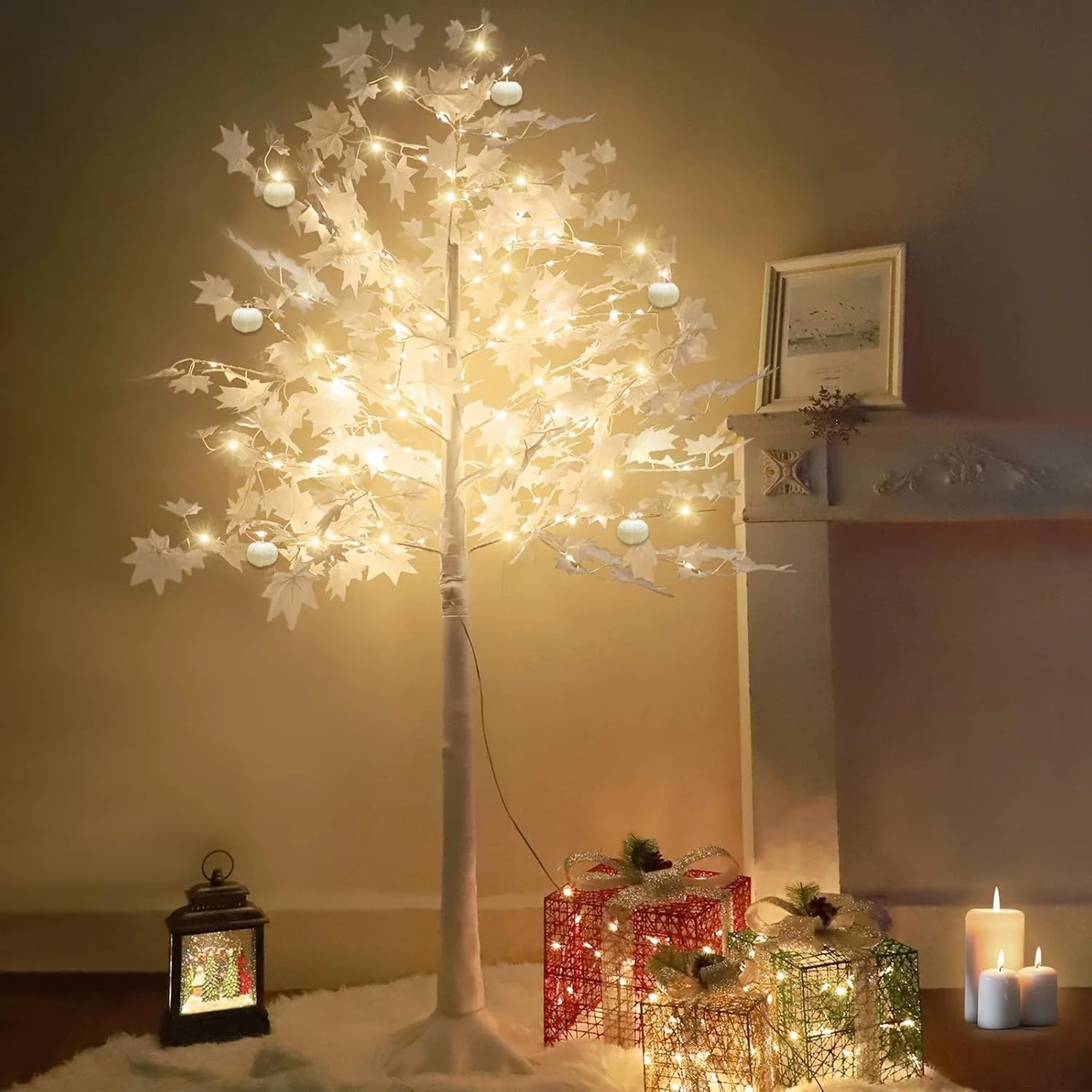 Copac Decorativ Iluminat cu 128 LED-uri, 170 cm Inaltima, Lumina Calda, Rece si Multicolora     169.99 lei [1]