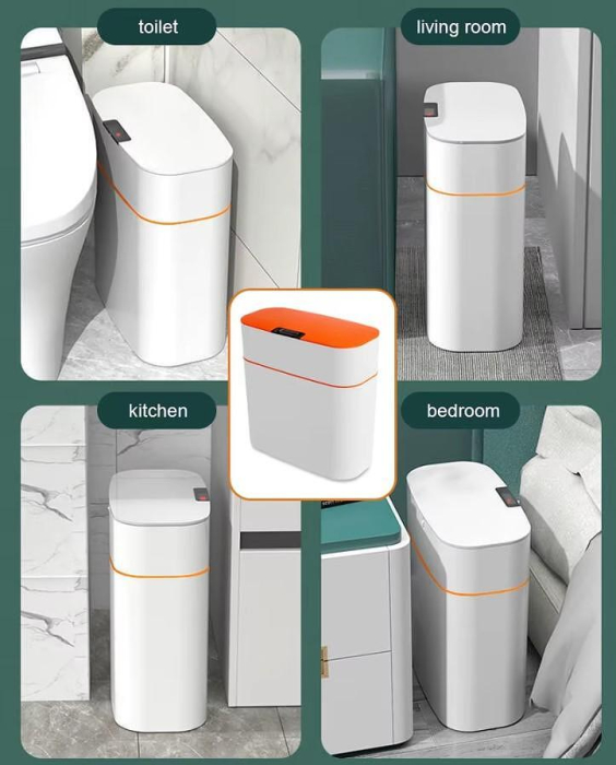 Cos de gunoi cu senzor, design slim, 16L [3]