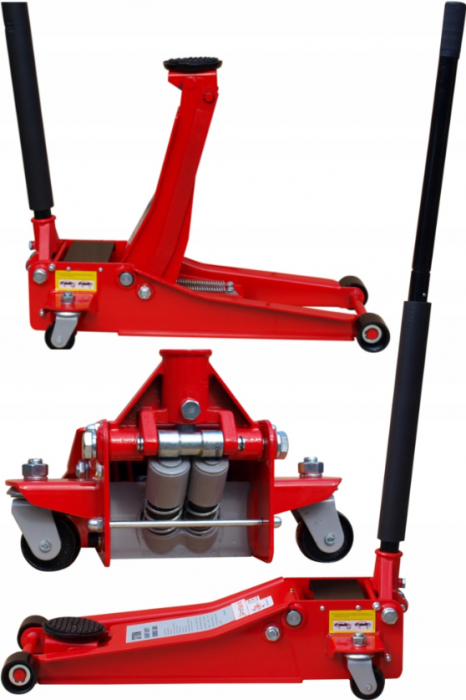Cric hidraulic profesional, 3 tone sarcina, cu 2 pistoane [7]